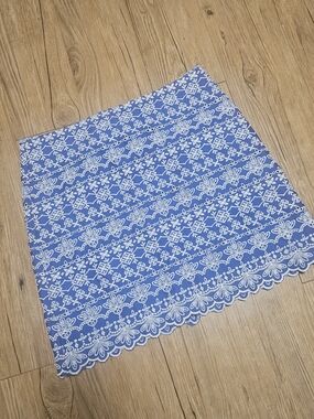 LOFT Embroidered Skirt